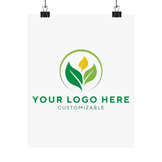 Placeholder logo with customizable text on a white background