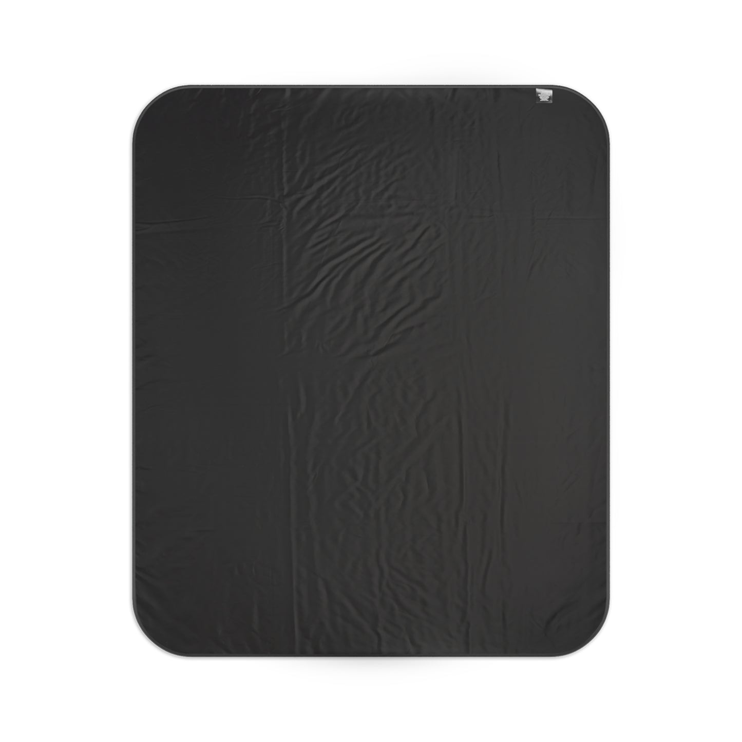 Black mat with visible texture on a white background