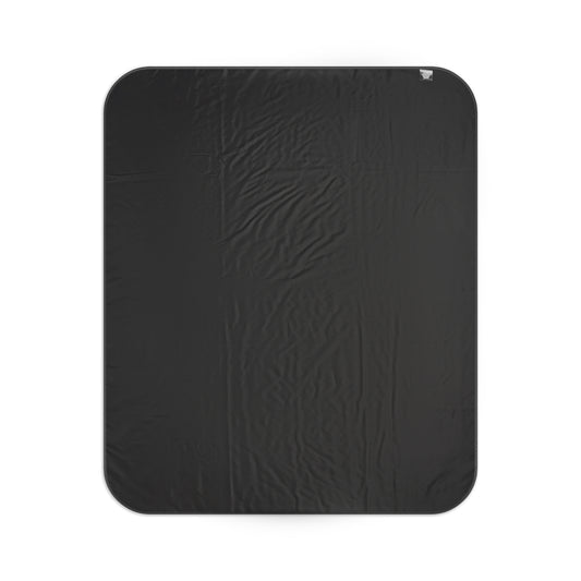 Black mat with visible texture on a white background