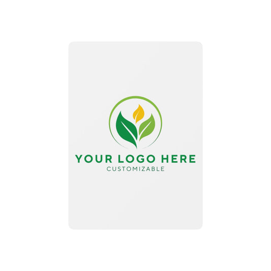 Placeholder logo with green leaf design on a white background