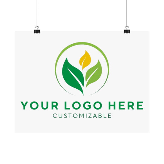Placeholder logo with customizable text on a white background