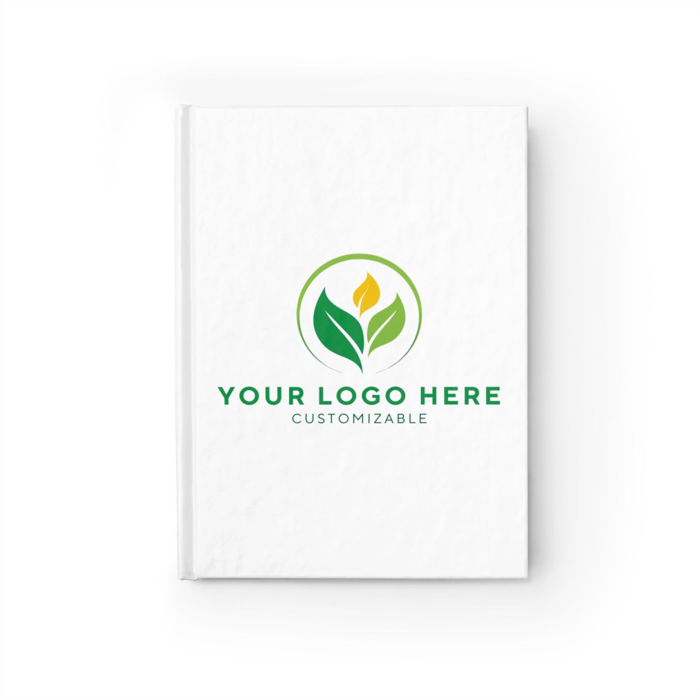 Placeholder logo design with customizable text on a white background