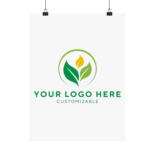 Placeholder logo with customizable text on a white background