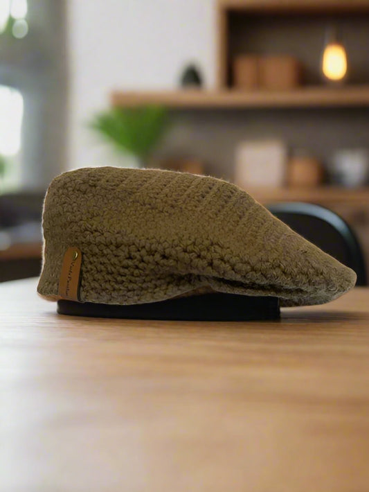 Handcrafted Crochet Kangol Type Newsboy Cap | for Children