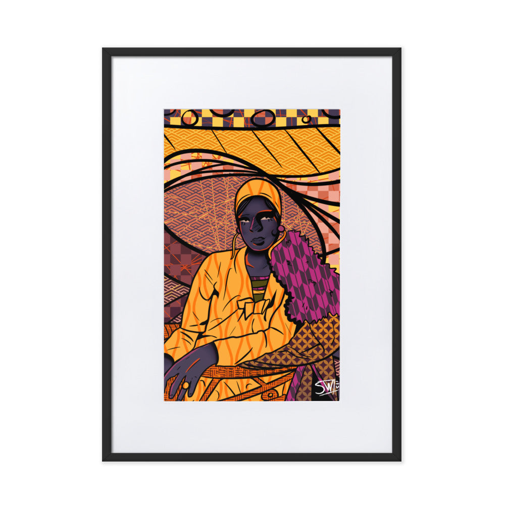 "Harlem Renaissance" | Matte Paper Framed Poster With Mat
