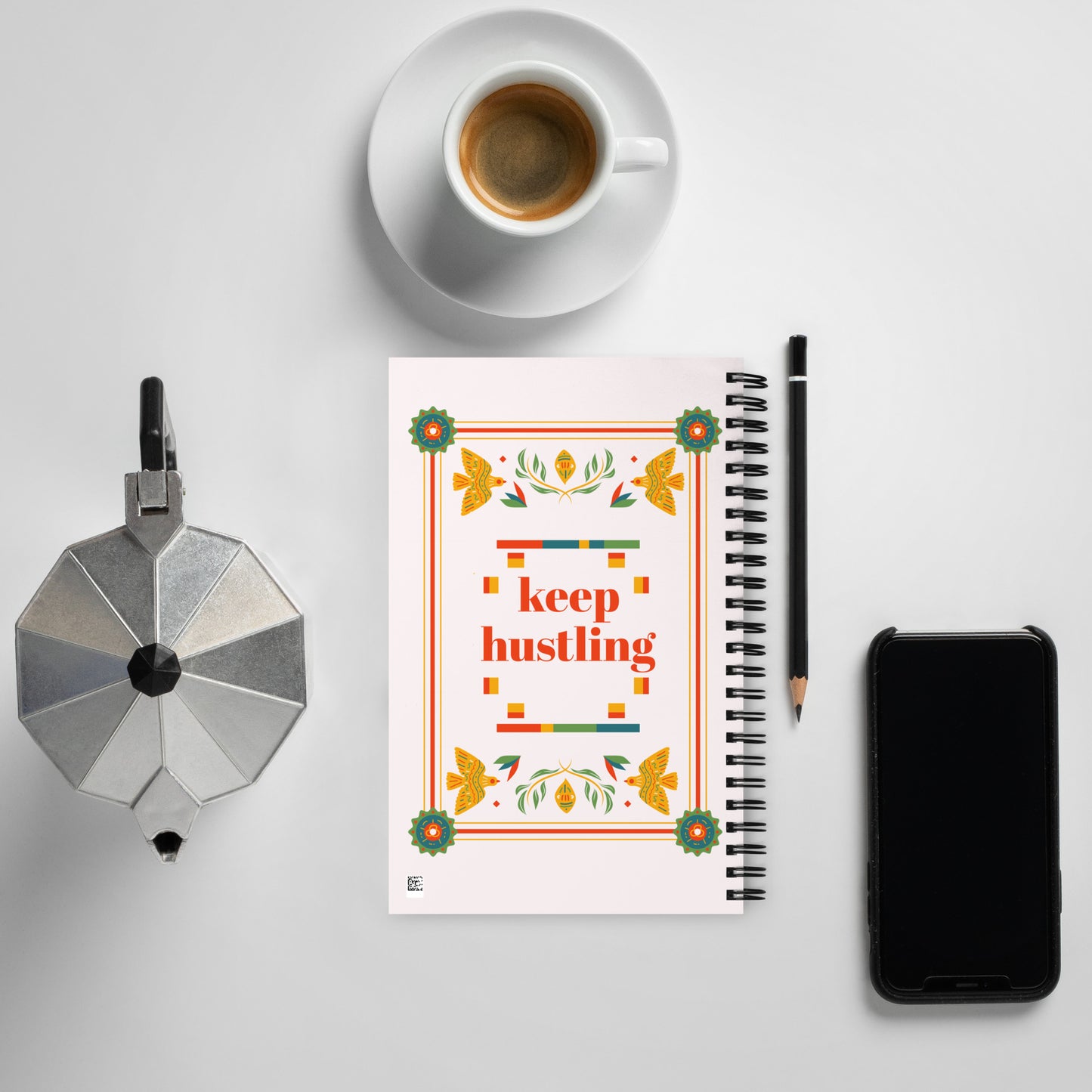 "Keep Hustling" | Spiral notebook