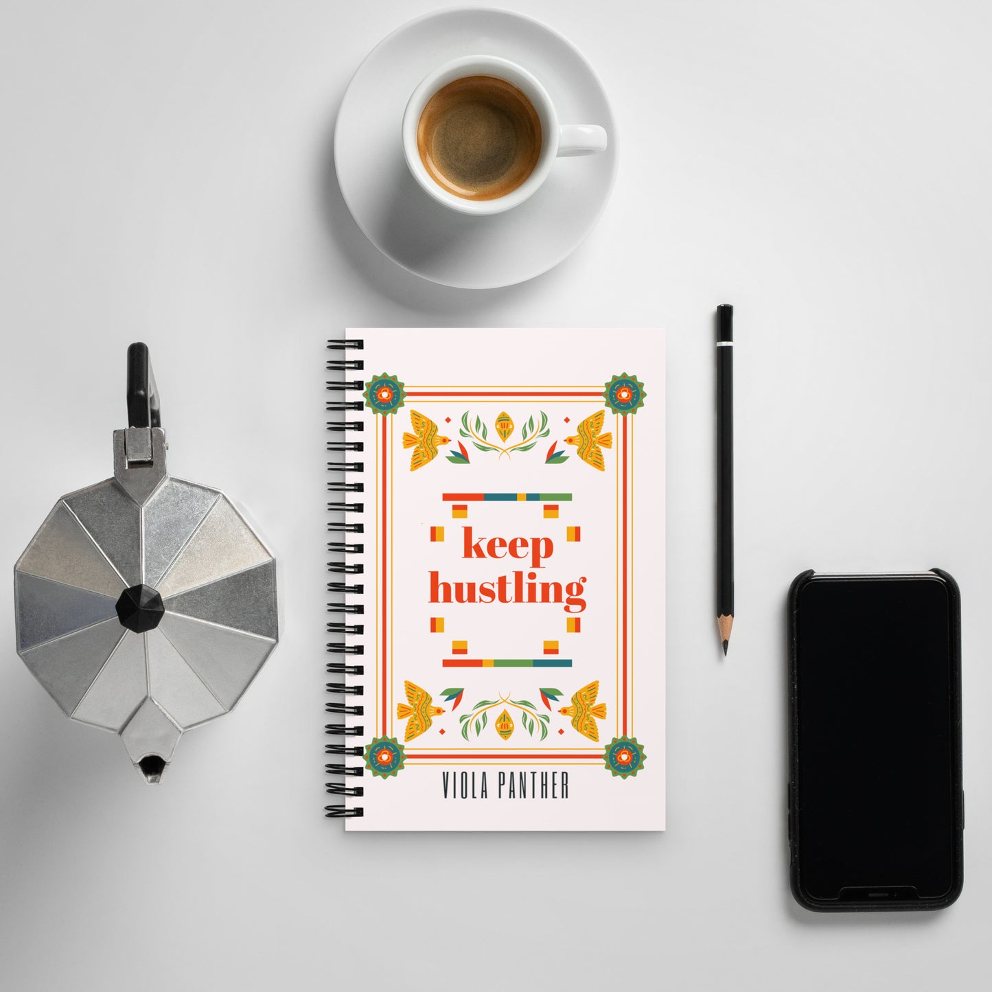 "Keep Hustling" | Spiral notebook