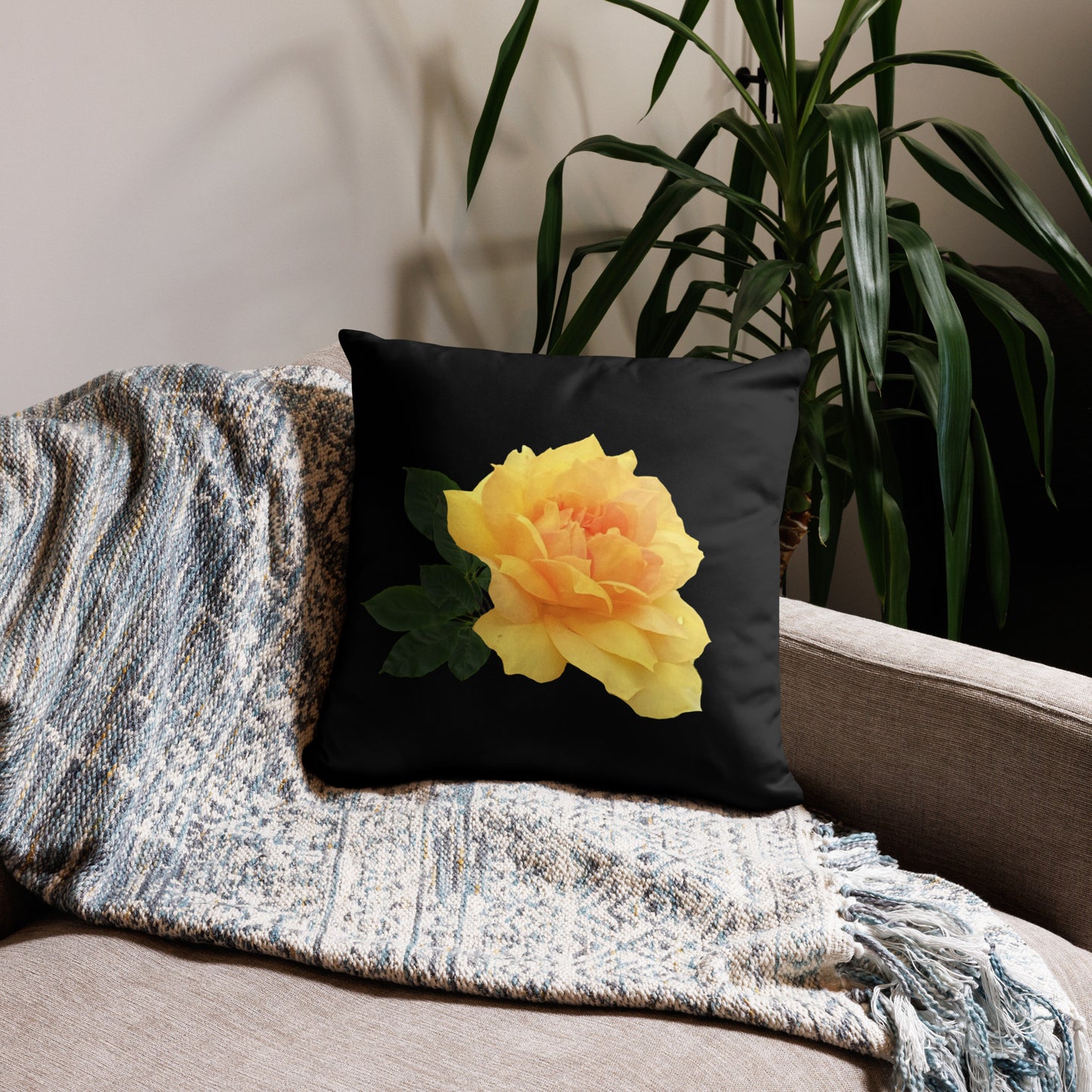 "Yellow Flower" Soft Pillow