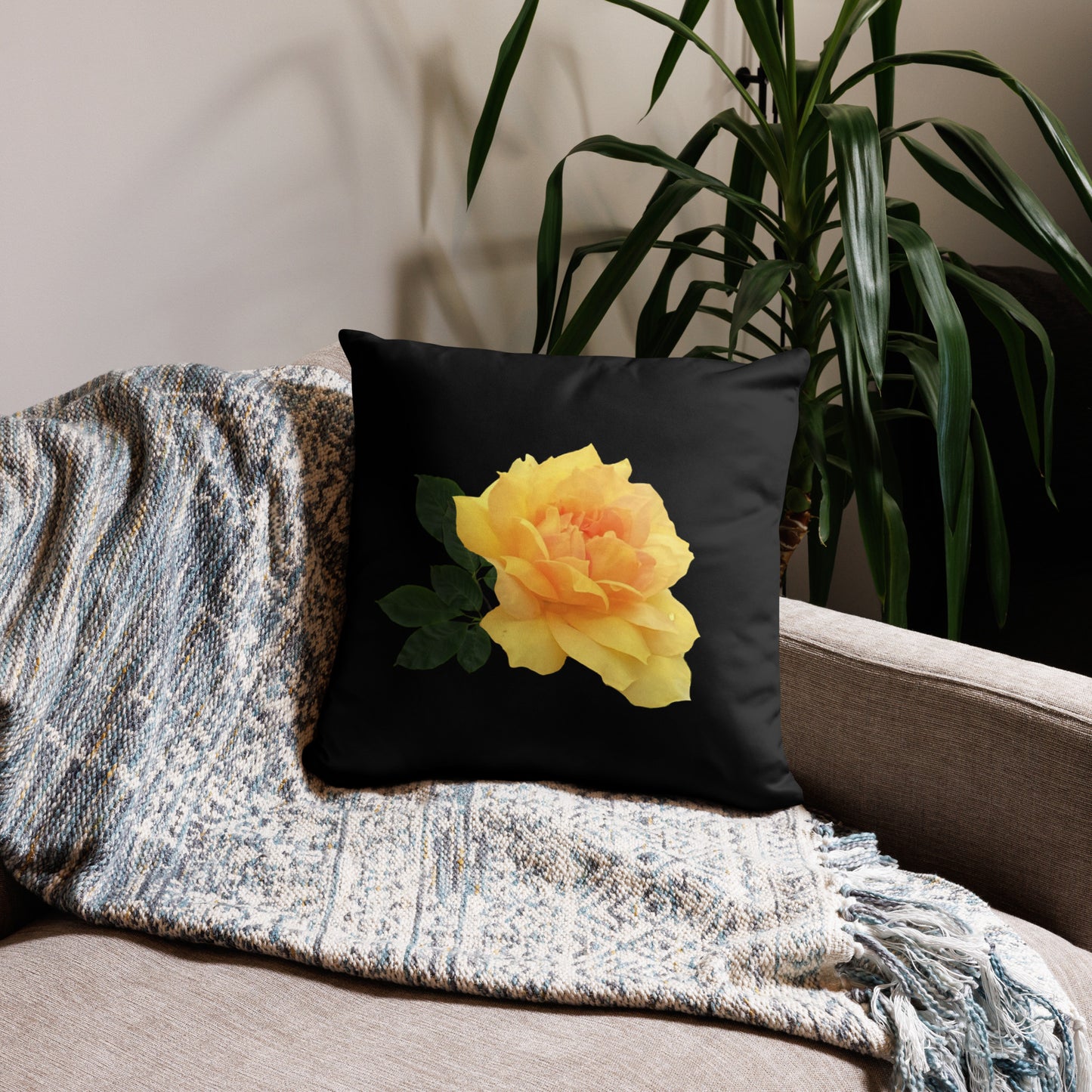 "Yellow Flower" Soft Pillow