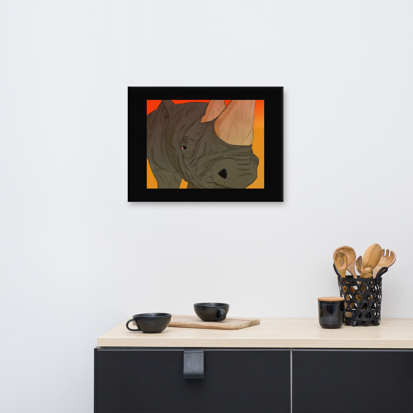 White Rhino | Canvas Print