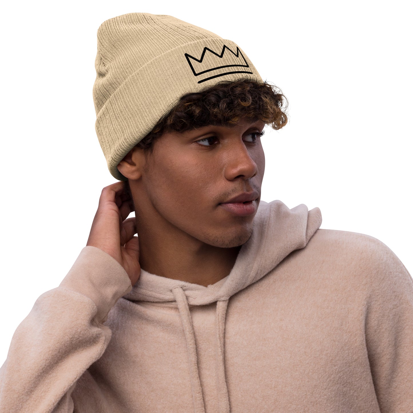 "Crown" Ribbed knit beanie