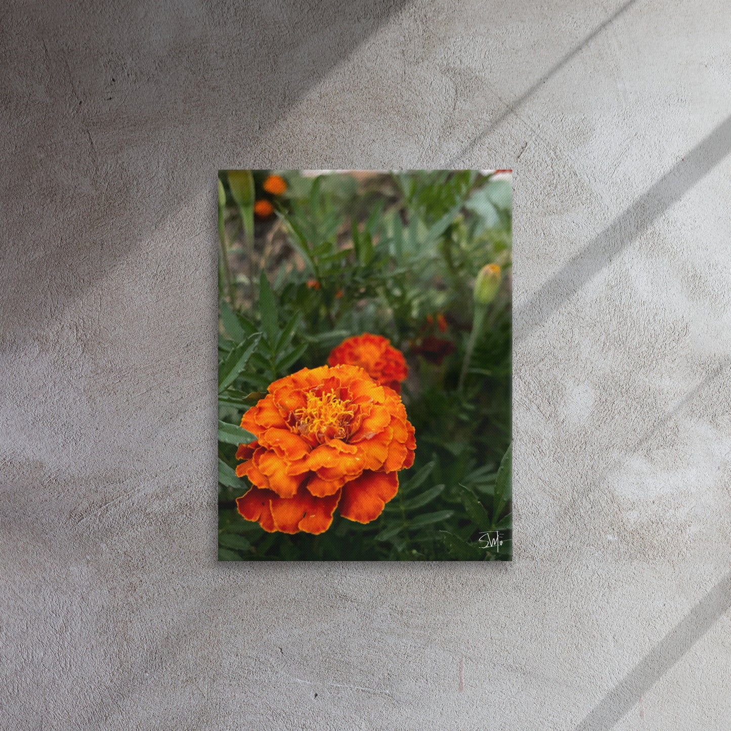 "Orange Flower" Thin canvas