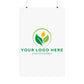 Placeholder logo with customizable text on a white background