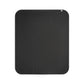 Black mat with visible texture on a white background