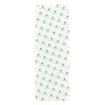 White paper with a repeated logo pattern on a white background