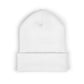 White beanie hat on a white background