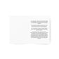 White card with black text on a white background