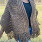 Crochet Spring Roll Fringe Shawl