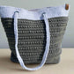 The Marie Two-Tone | Crochet Tote Bag
