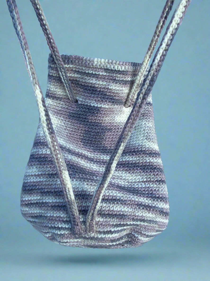 Zebra Crochet Strap Bag | Backpack