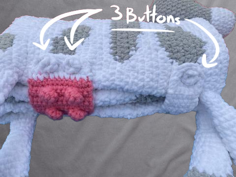 Cuddly Cow Crochet Baby Blanket: Handcrafted Softness for Little Ones