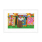 "Quilt Woman" Matte Paper Framed Poster With Mat