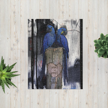 Custom Hyacinth macaw Jigsaw Puzzle