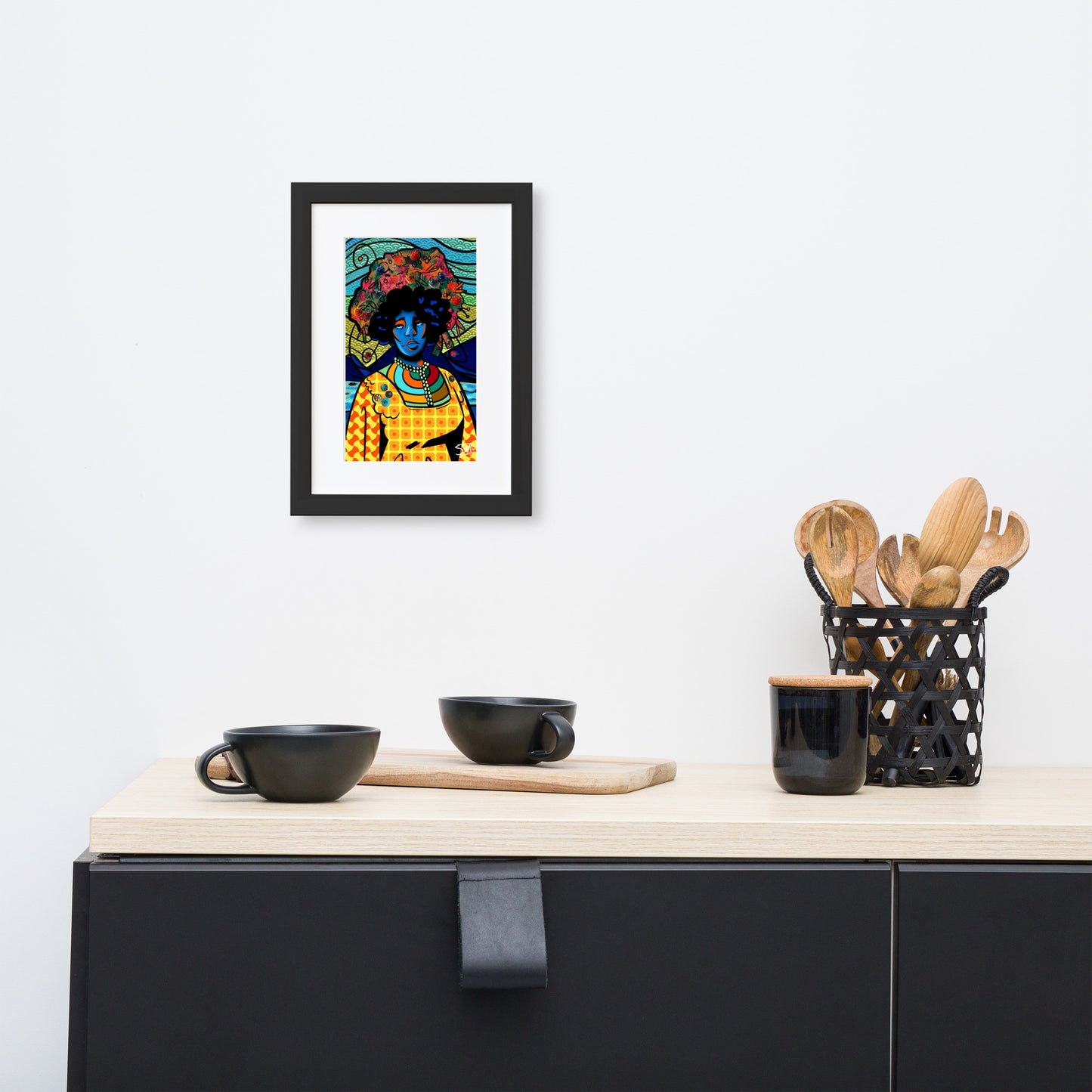 " Bon Appétit " | Matte Paper Framed Poster With Mat