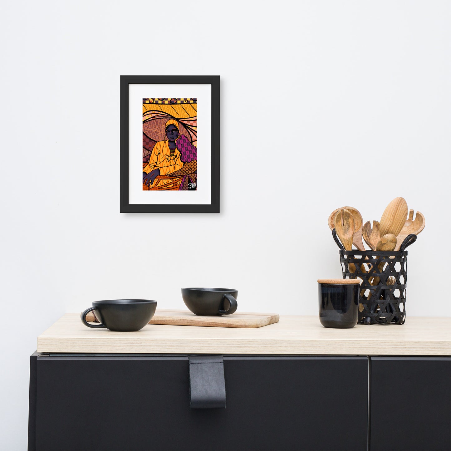 "Harlem Renaissance" | Matte Paper Framed Poster With Mat