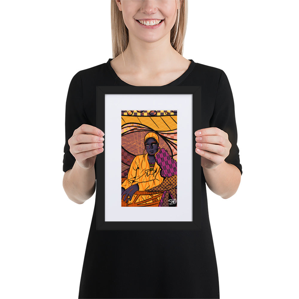 "Harlem Renaissance" | Matte Paper Framed Poster With Mat