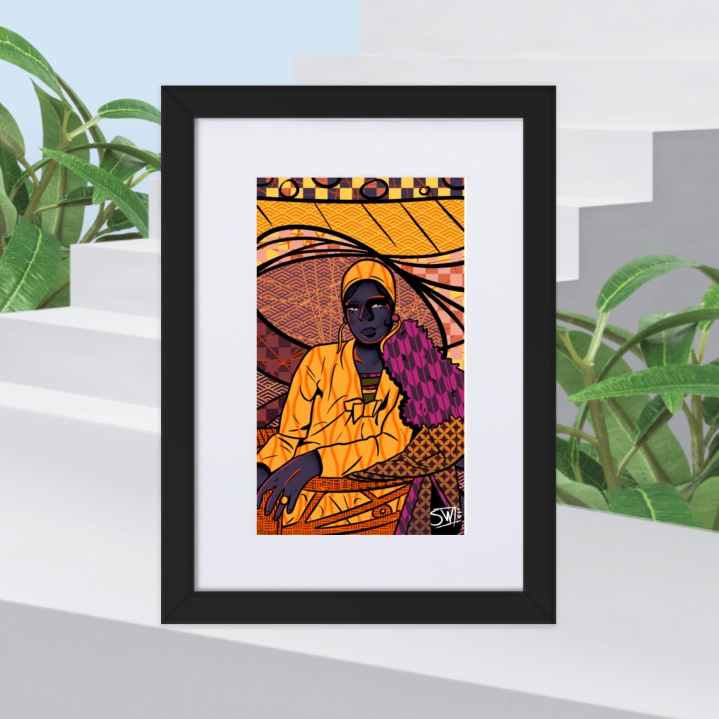 "Harlem Renaissance" | Matte Paper Framed Poster With Mat