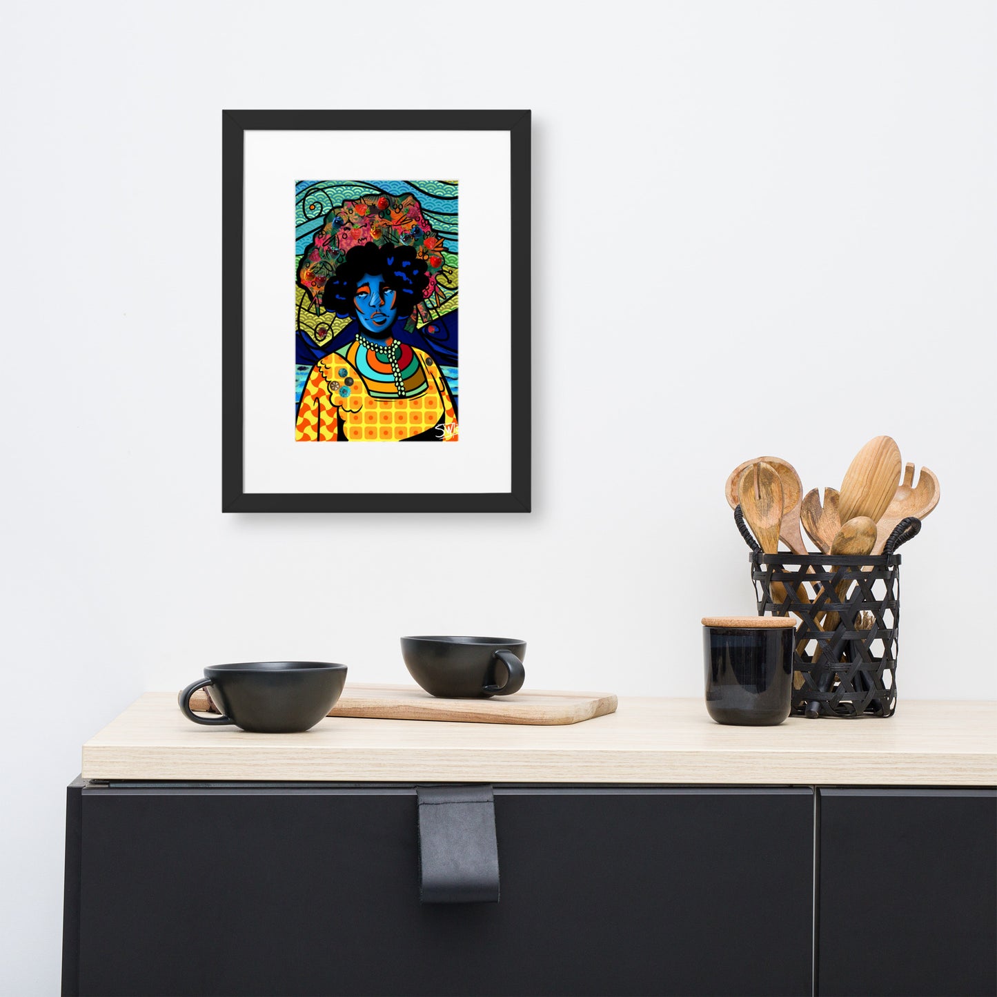 " Bon Appétit " | Matte Paper Framed Poster With Mat