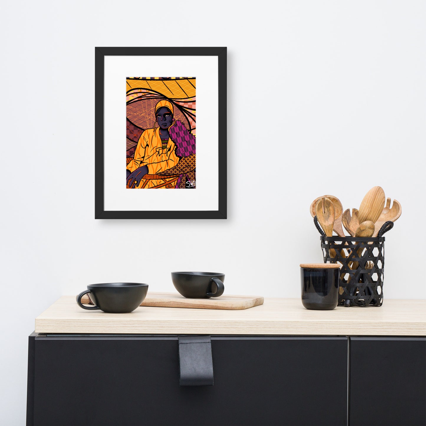 "Harlem Renaissance" | Matte Paper Framed Poster With Mat