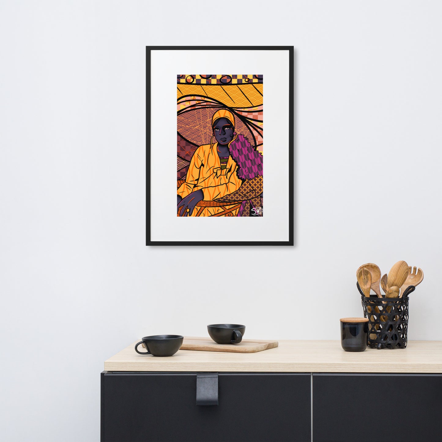 "Harlem Renaissance" | Matte Paper Framed Poster With Mat