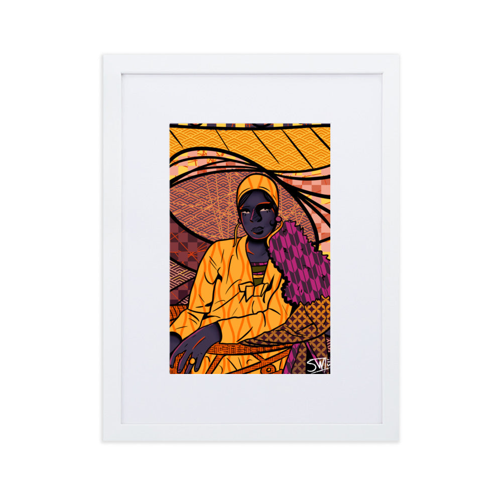 "Harlem Renaissance" | Matte Paper Framed Poster With Mat