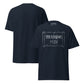 Black t-shirt with 'Yah Knows' graphic on a white background
