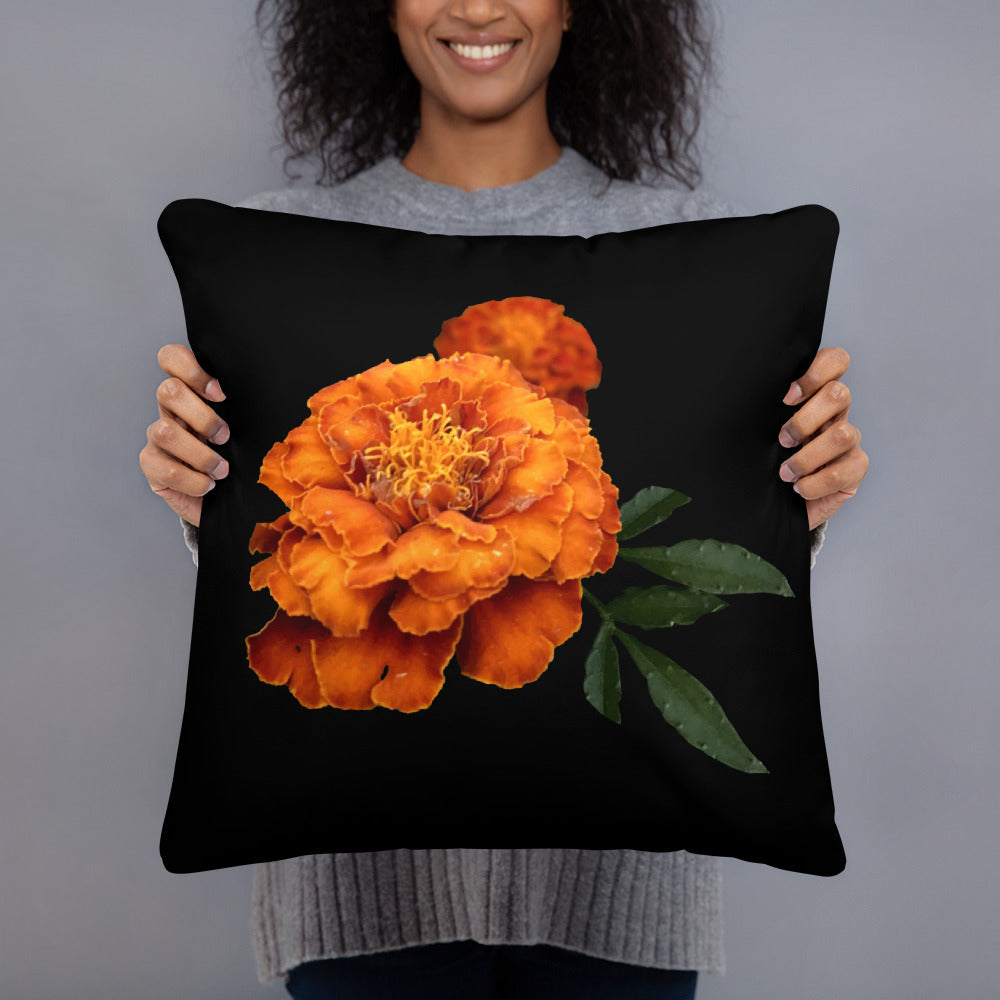 "Orange Flower" Soft Pillow