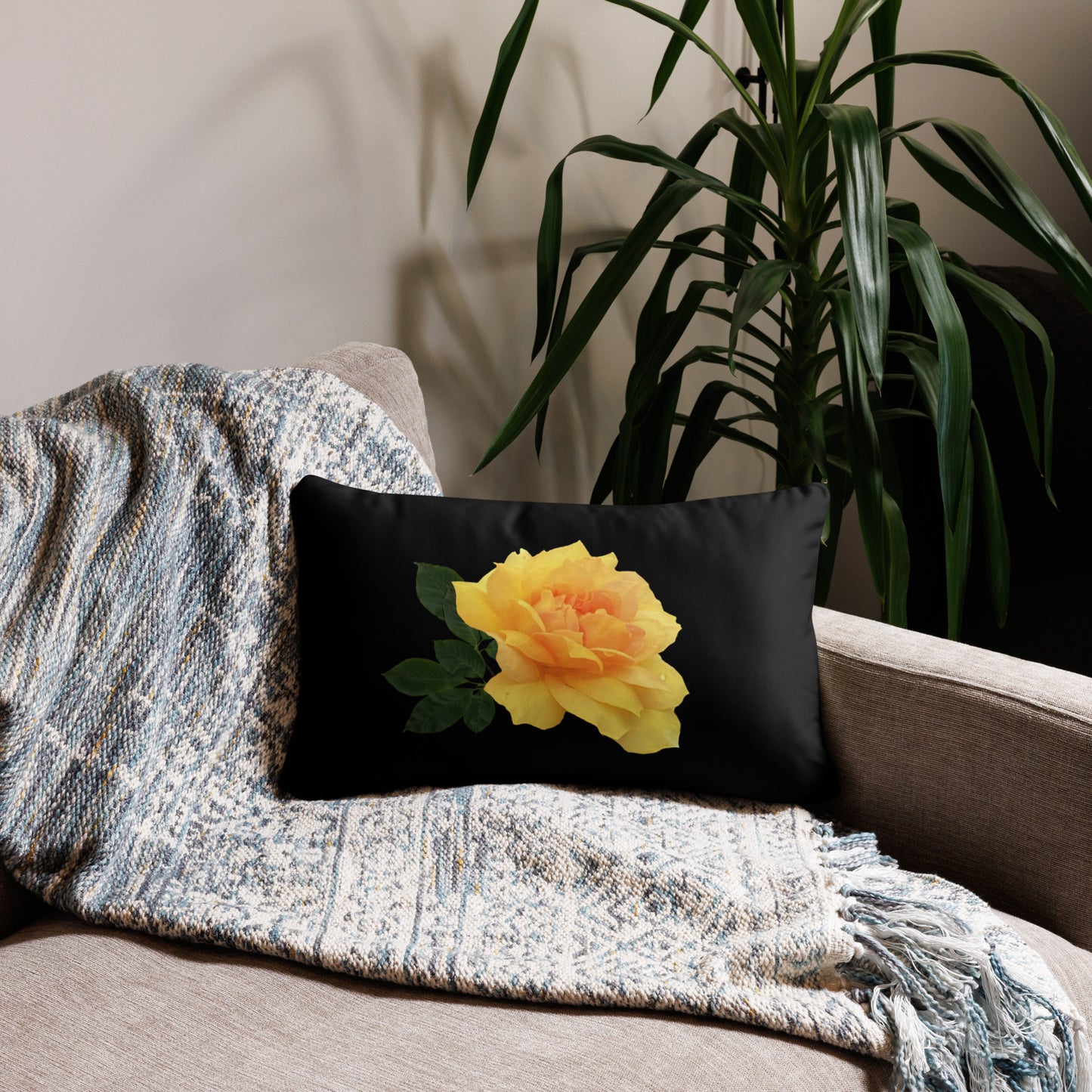 "Yellow Flower" Soft Pillow