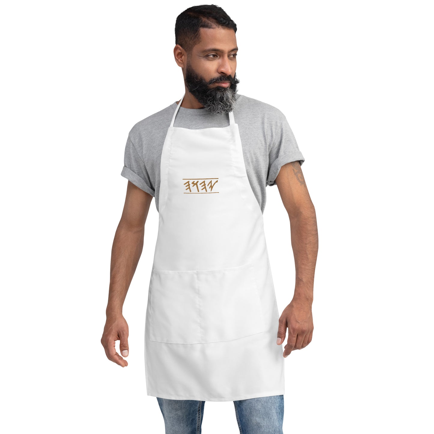 Unisex Embroidered Apron