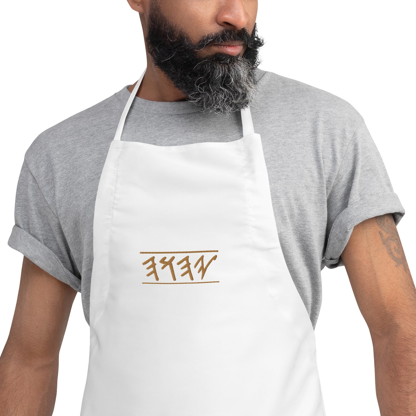 Unisex Embroidered Apron