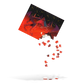 Assorted jigsaw puzzle pieces with a vibrant image of a dragon or a similar creature in a dark, red-colored background. The puzzle depicts a scene with what appears to be a supernatural or fantastical creature.