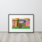 "Quilt Woman" Matte Paper Framed Poster With Mat