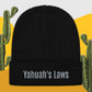 "Yahuah's Law In My Mind" Ribbed knit beanie