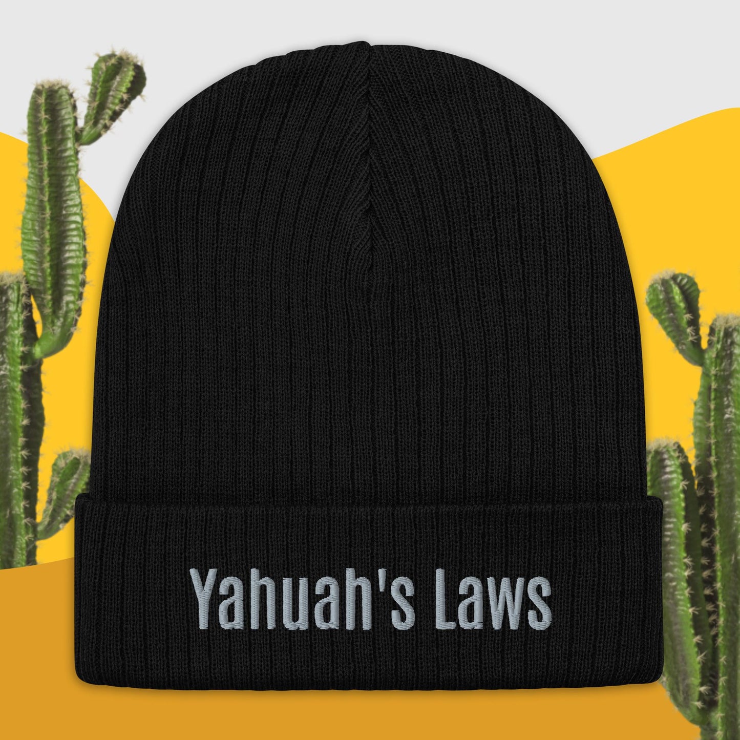 "Yahuah's Law In My Mind" Ribbed knit beanie