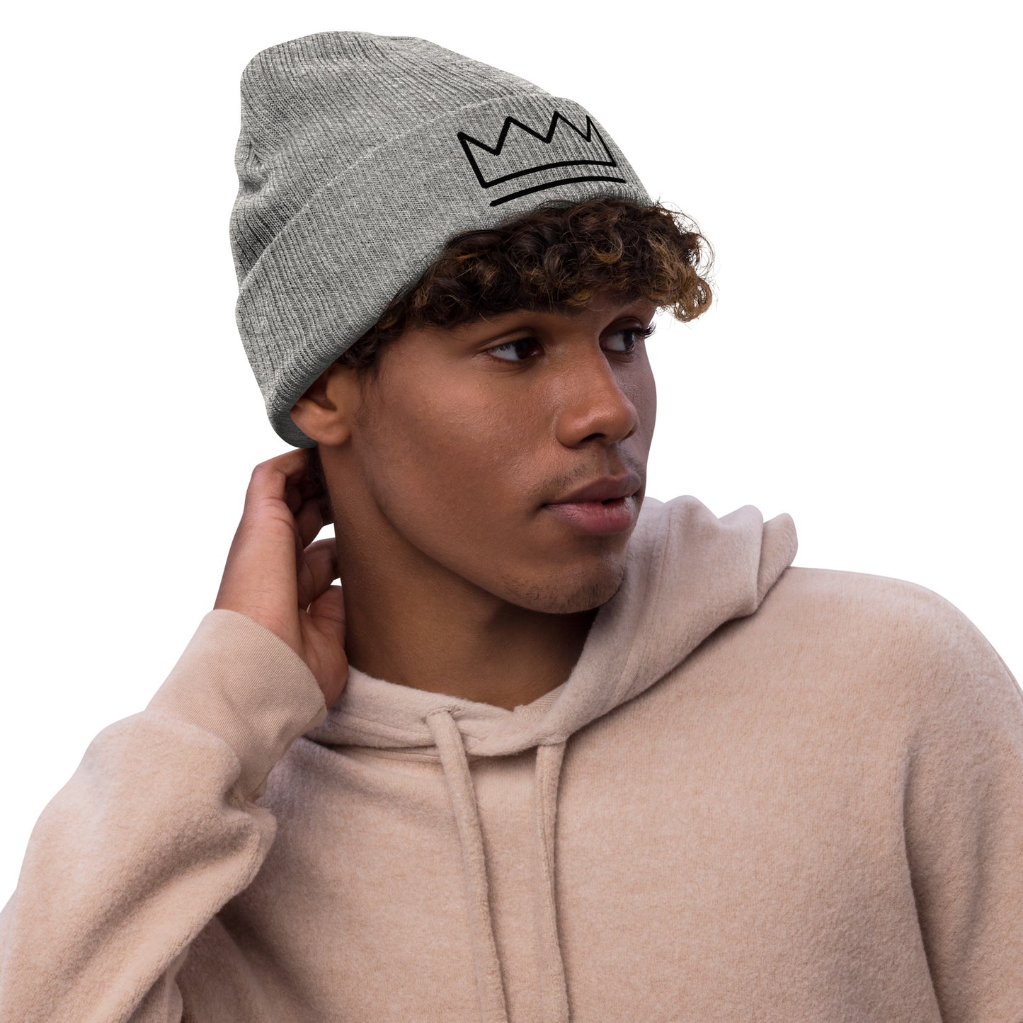 "Crown" Ribbed knit beanie