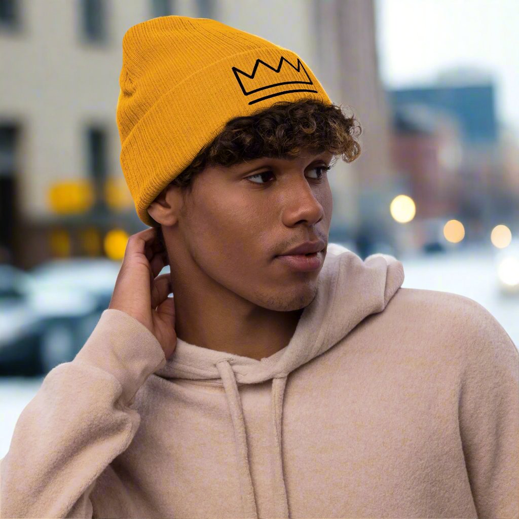 "Crown" Ribbed knit beanie