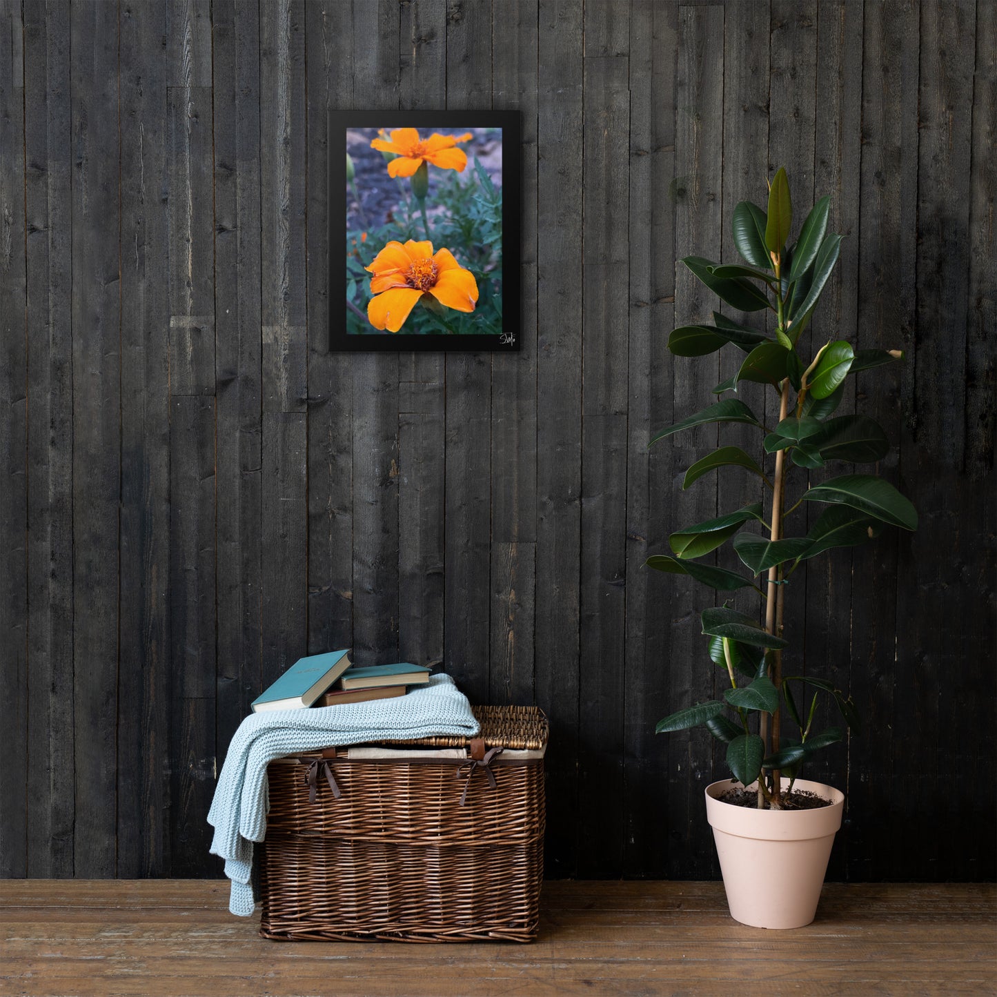 "Orange Flower Ⅱ" Thin canvas
