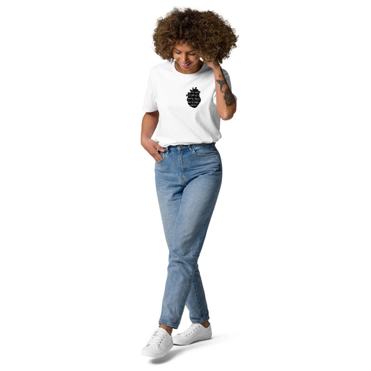 "In My Heart"Unisex organic cotton t-shirt